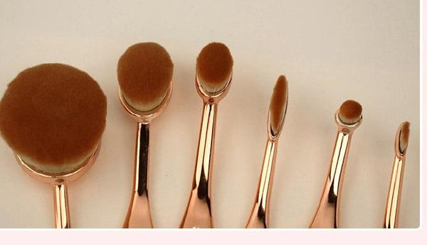 Oval Makeup Brush Set (5 piece)