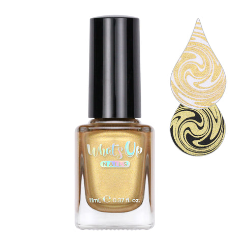 Whats Up Nails - Go for Gild Stamping Polish